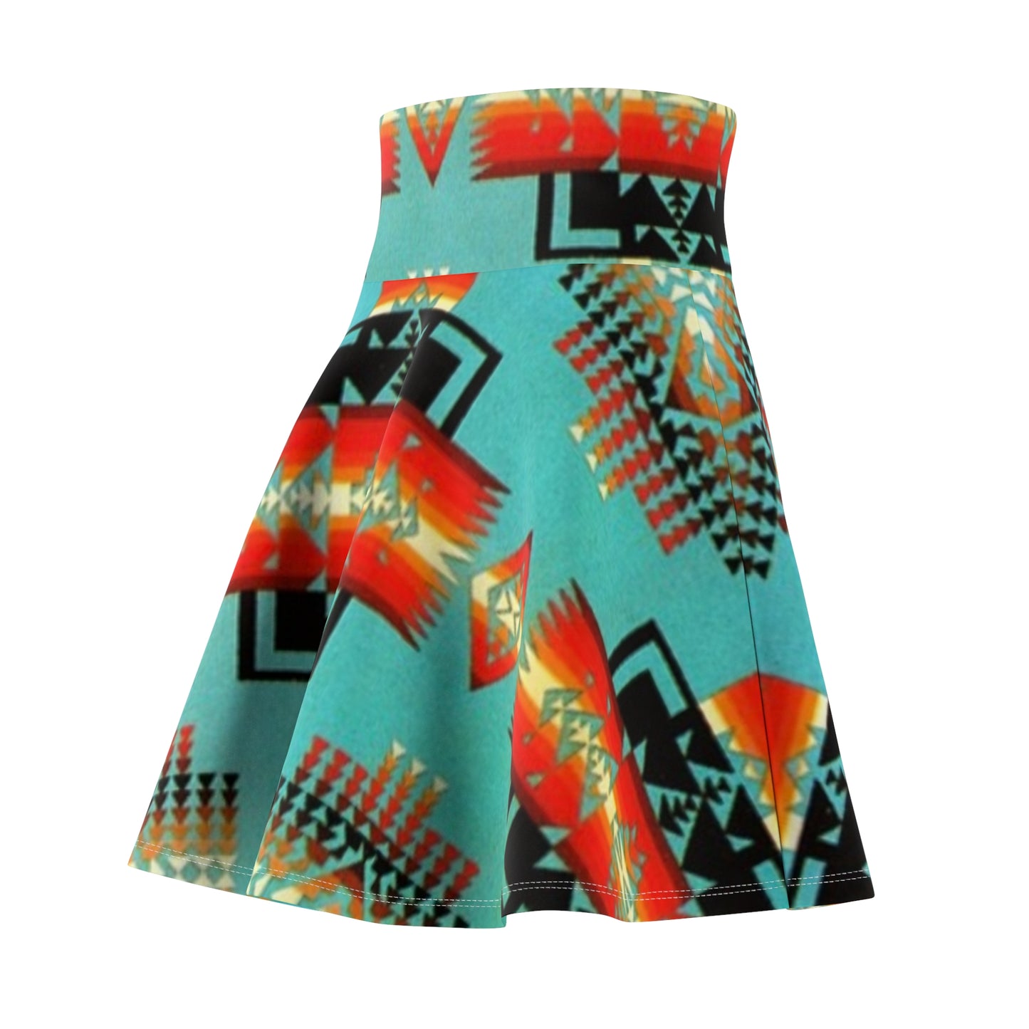 Tribal Print Skater Skirt