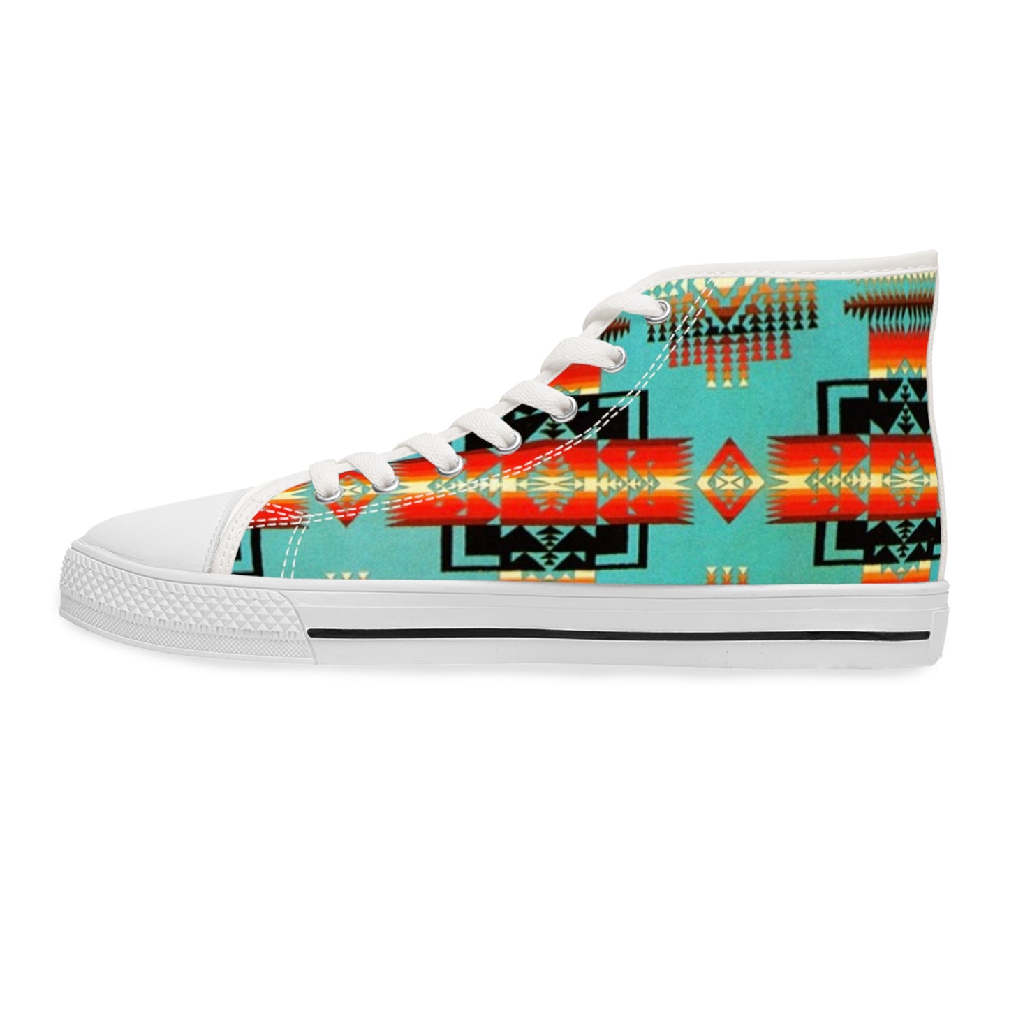 Tribal Print Women's High Top Sneakers