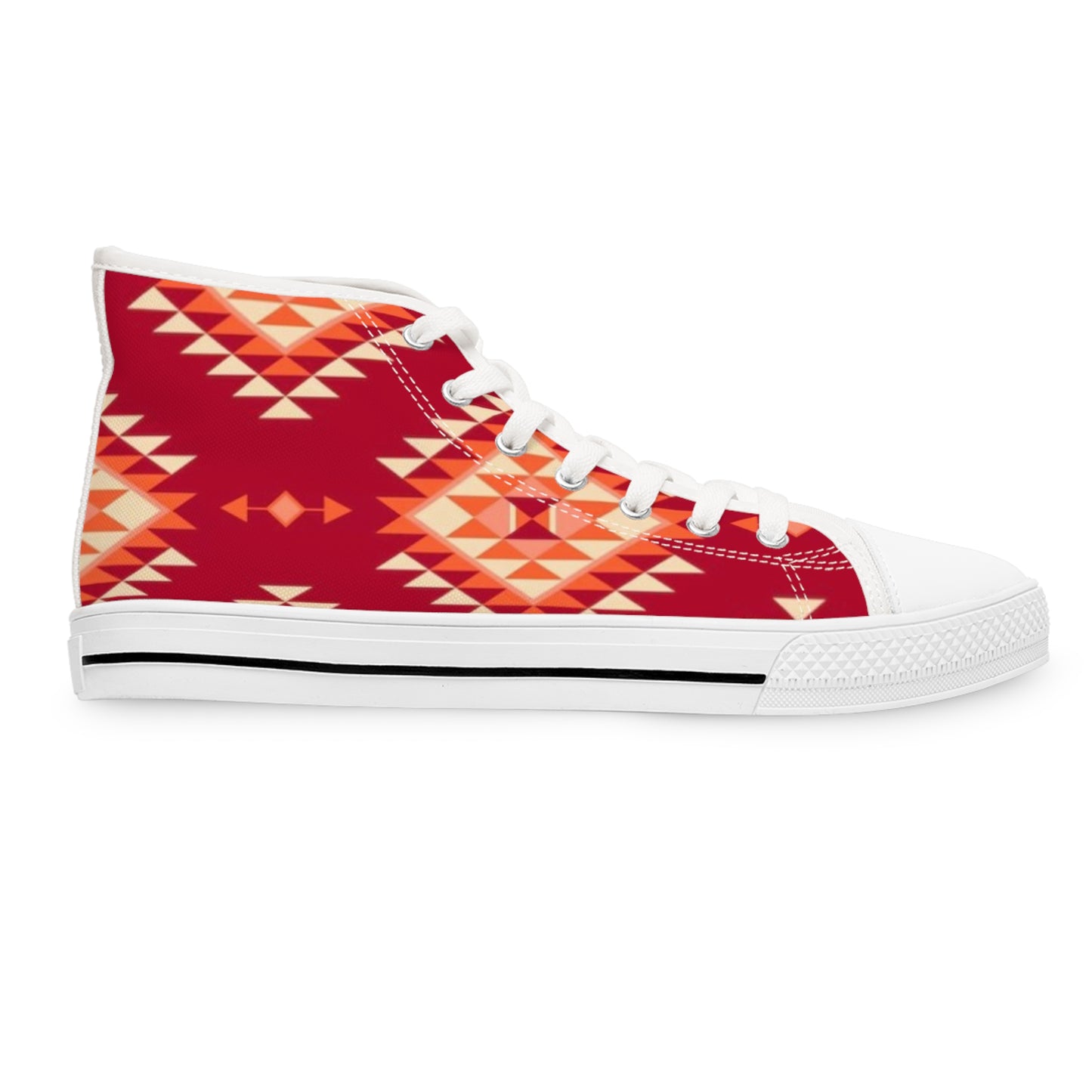 Tribal Print High Top Sneakers for Women