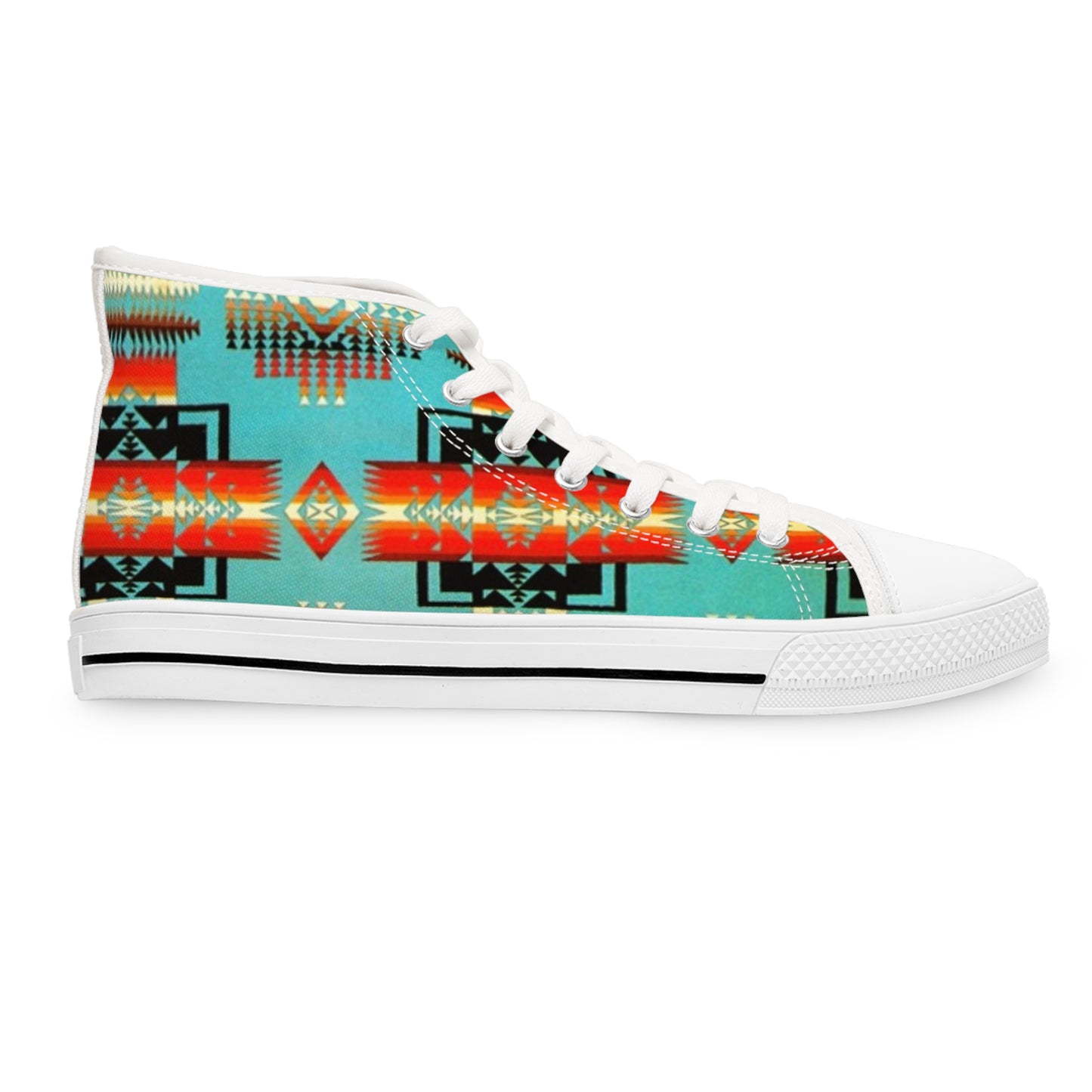 Tribal Print Women's High Top Sneakers