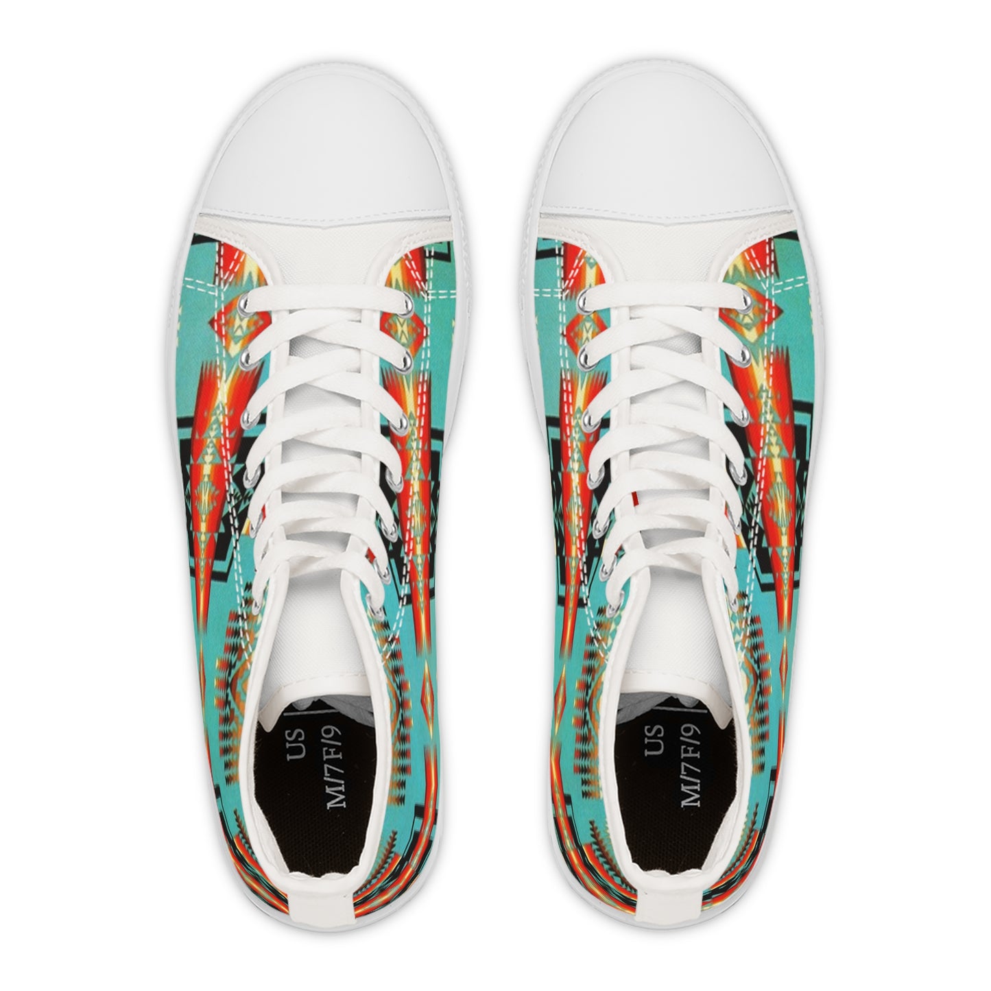 Tribal Print Women's High Top Sneakers