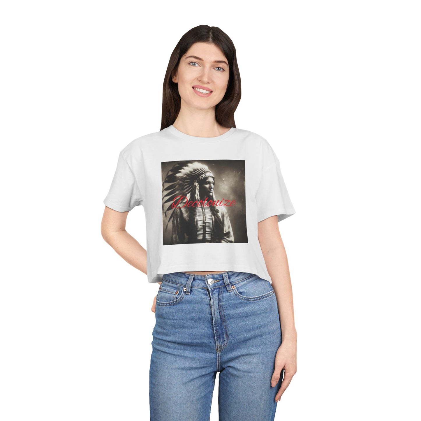 Women's Decolonize Crop Tee