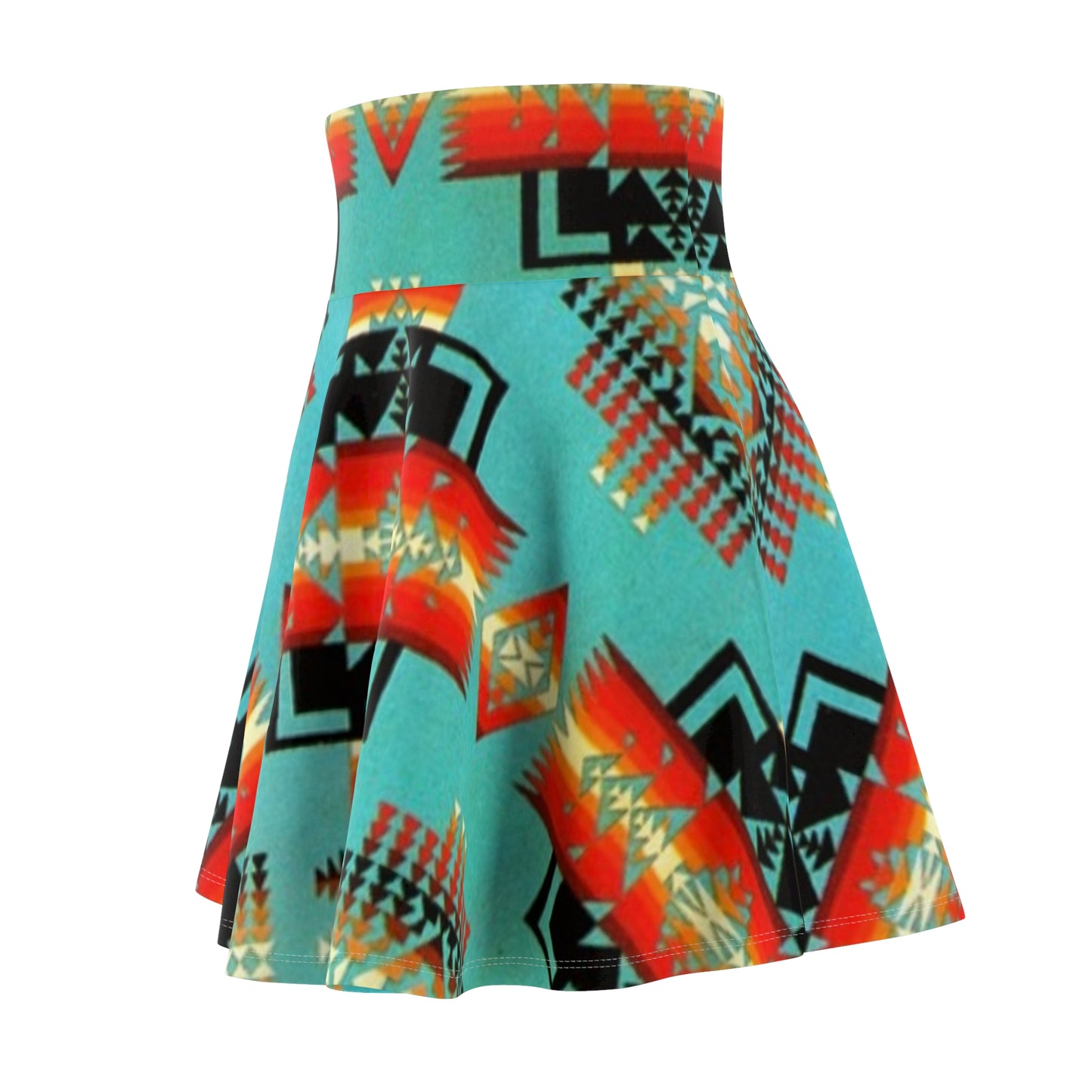 Tribal Print Skater Skirt