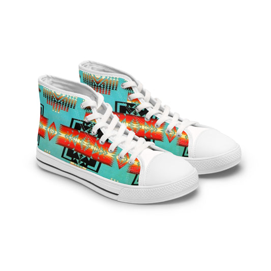 Tribal Print Women's High Top Sneakers