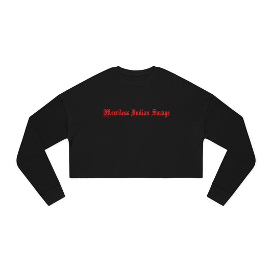 Merciless Indian Savage Women's Cropped Sweatshirt