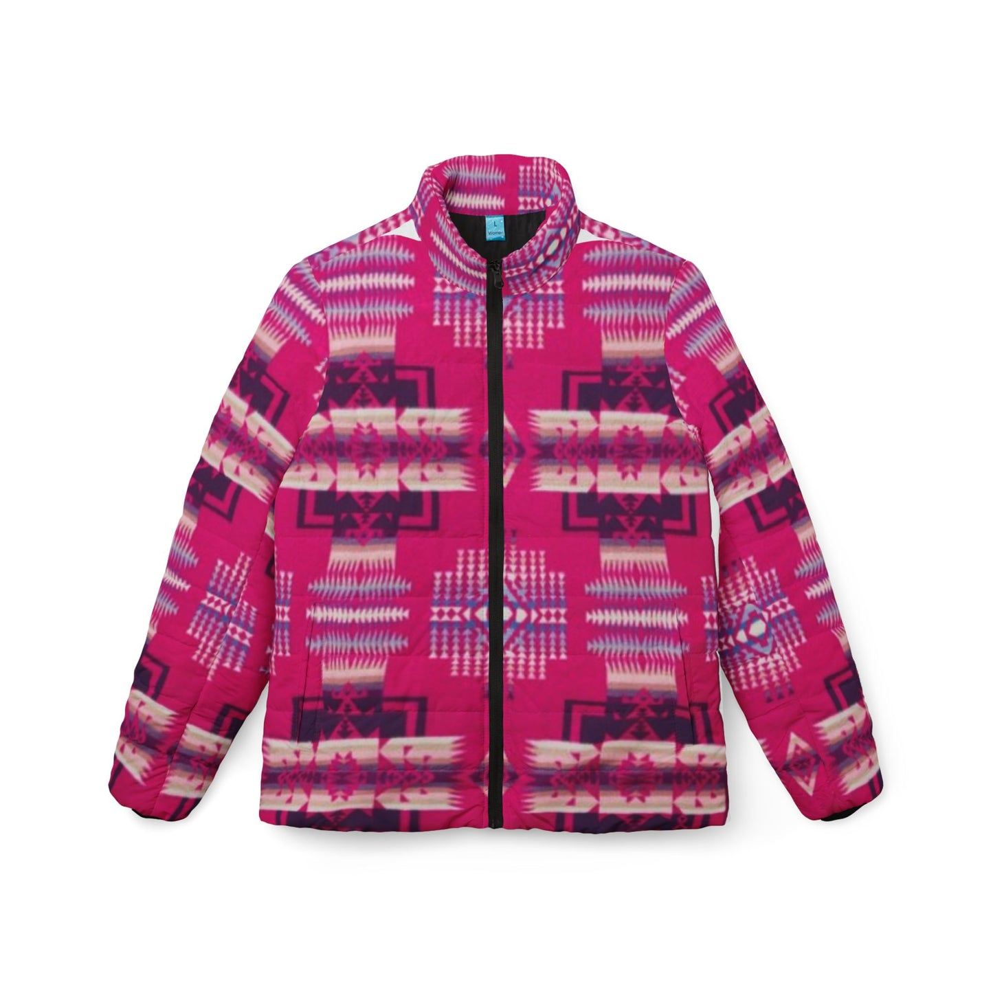 Tribal Print Women’s Puffer Jacket
