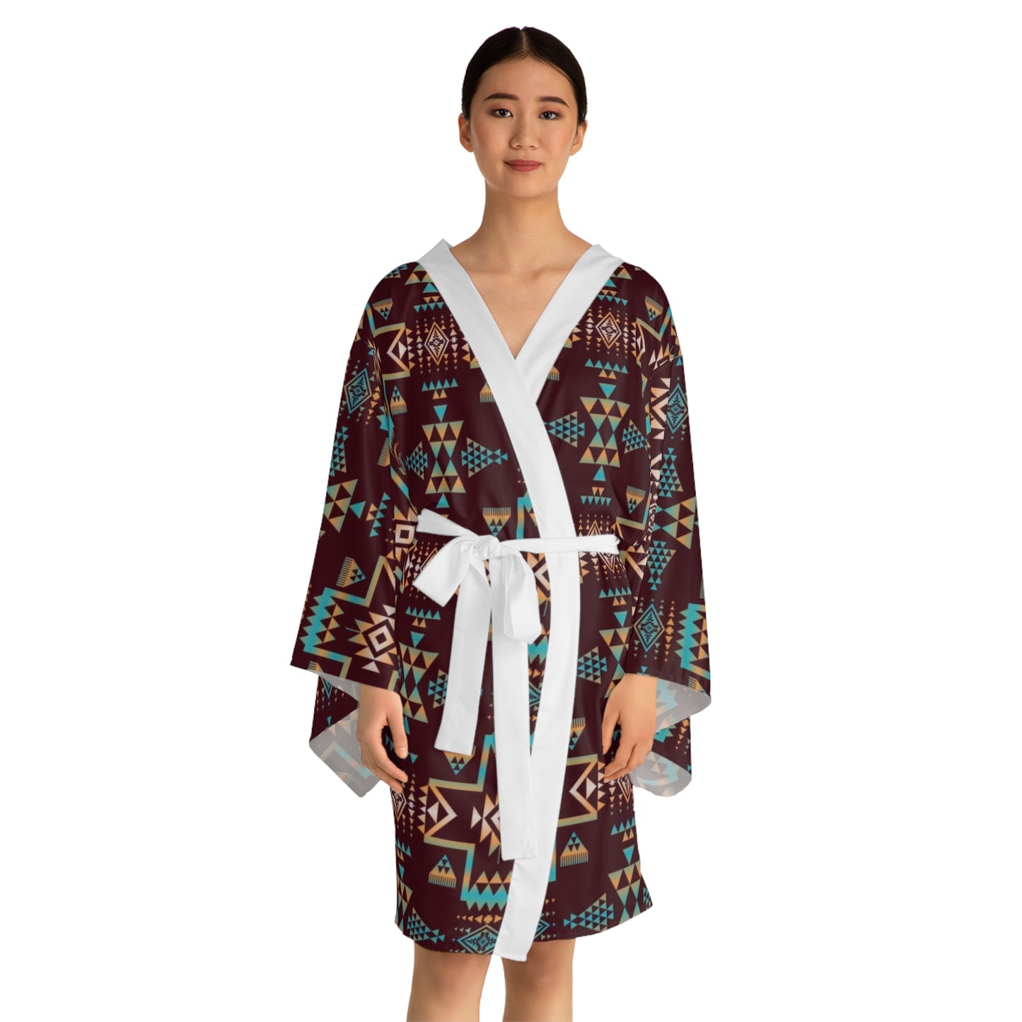 Southwestern Style Kimono Robe – Long Sleeve
