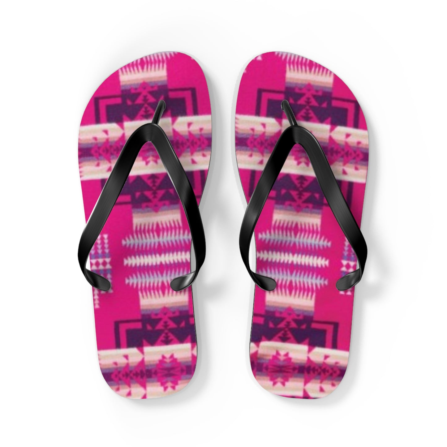 Tribal Print Flip Flops