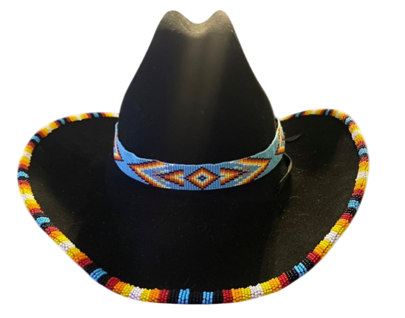 Beaded cowboy hat