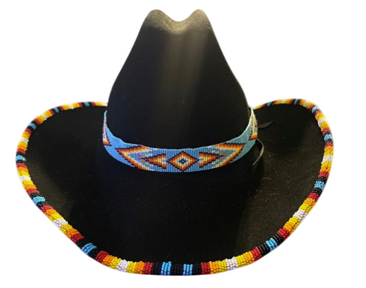 Beaded cowboy hat