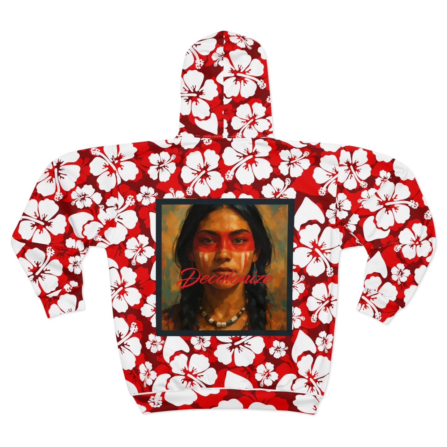Decolonize Floral Unisex Zip Hoodie |