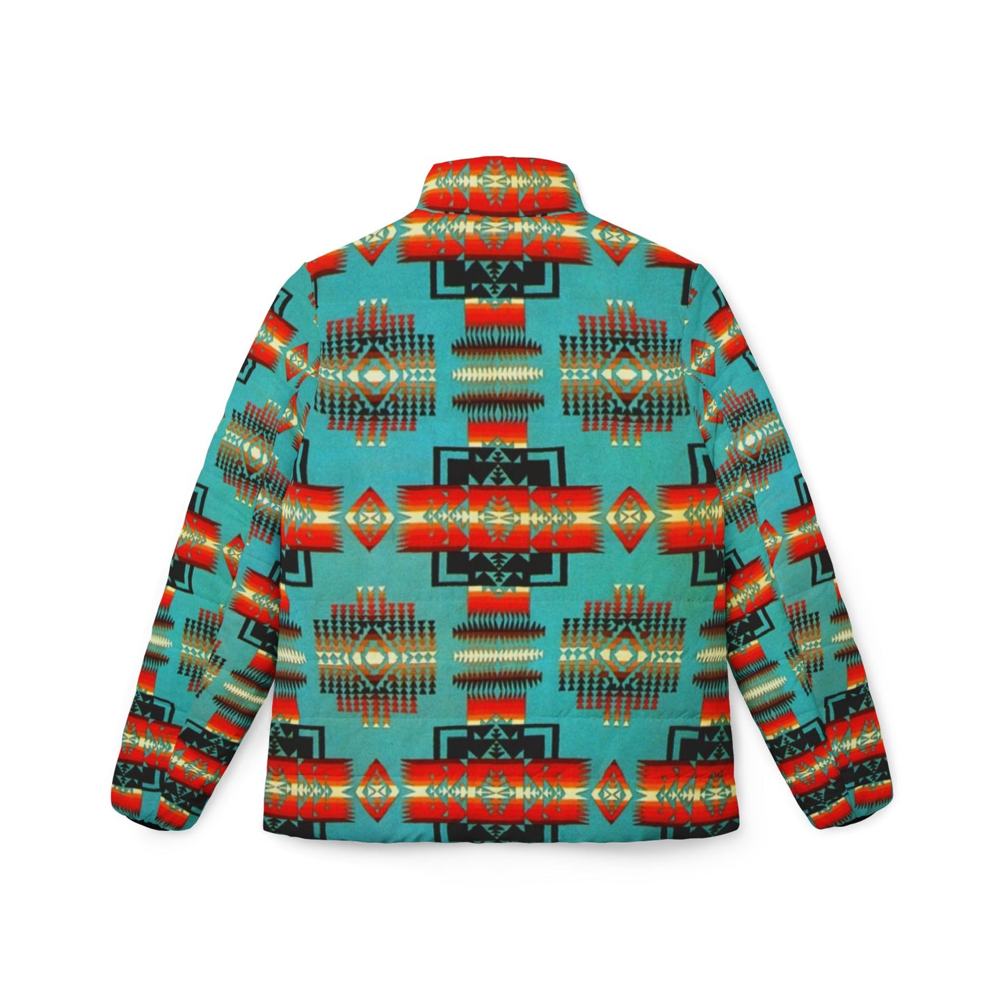 Tribal Print Women’s Puffer Jacket