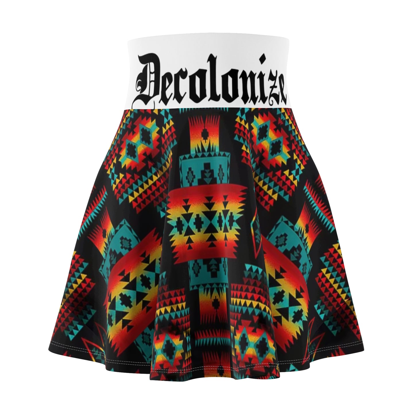 Tribal Print Skater Skirt