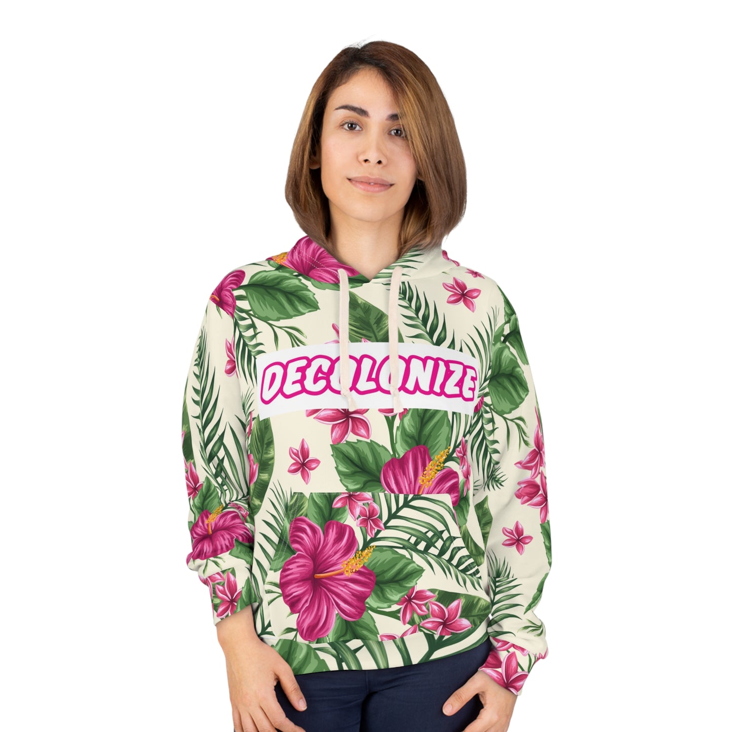 Decolonize Tropical Floral Hoodie