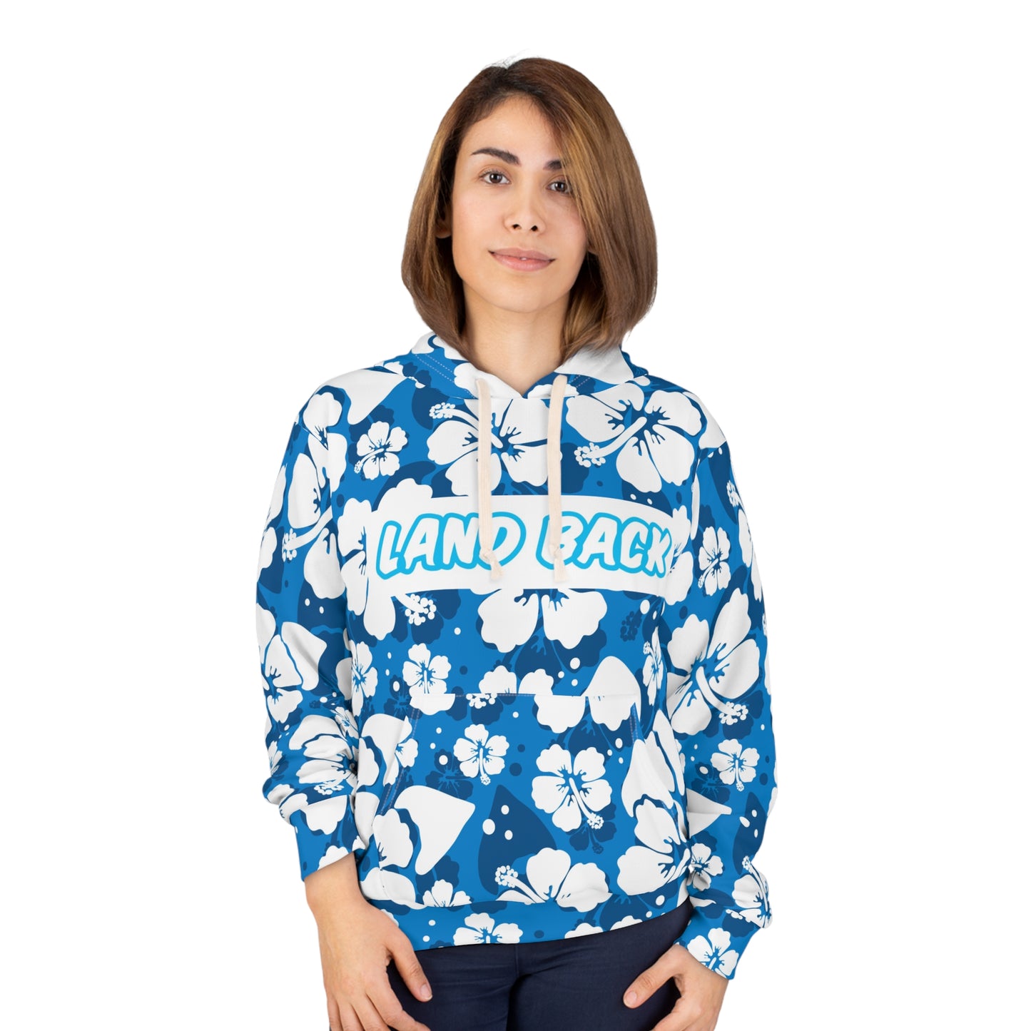 Land Back Tropical Floral Hoodie
