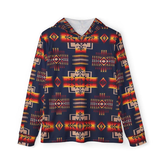 Men's Sports Warmup Hoodie, Stylish Athletic Hoodie, Unique Sportswear, Perfect for Gym, Outdoor Activities, Vibrant Pattern Hoodie