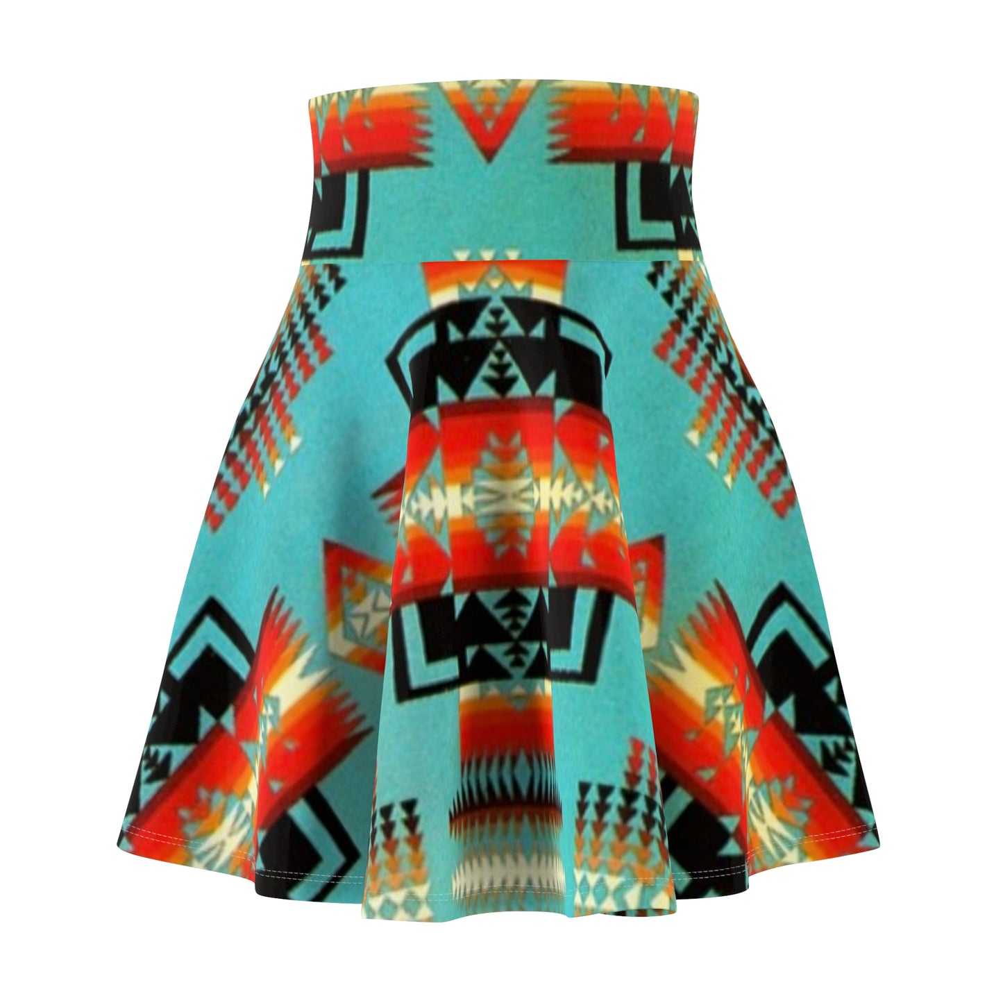 Tribal Print Skater Skirt