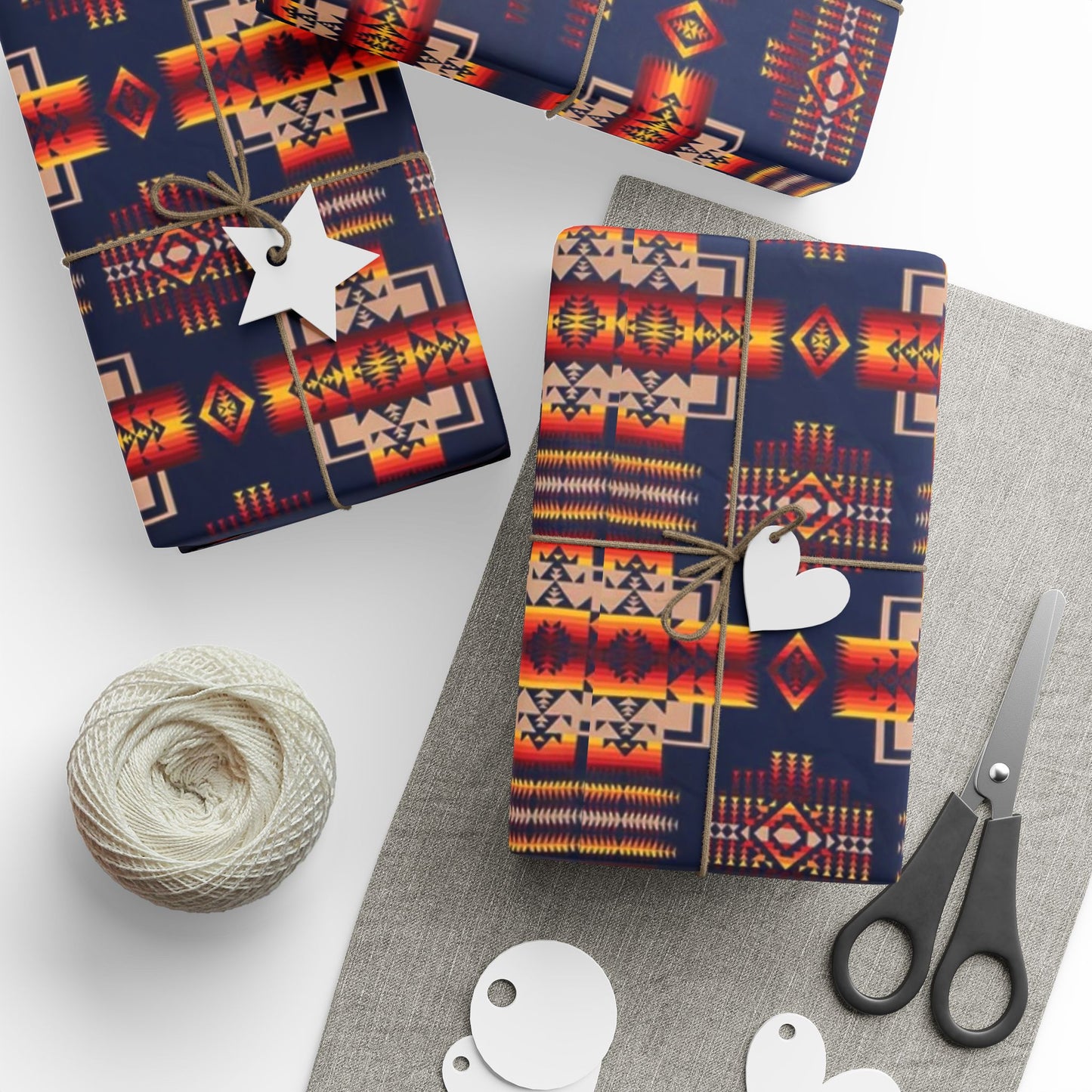 Vibrant Tribal Wrapping Paper
