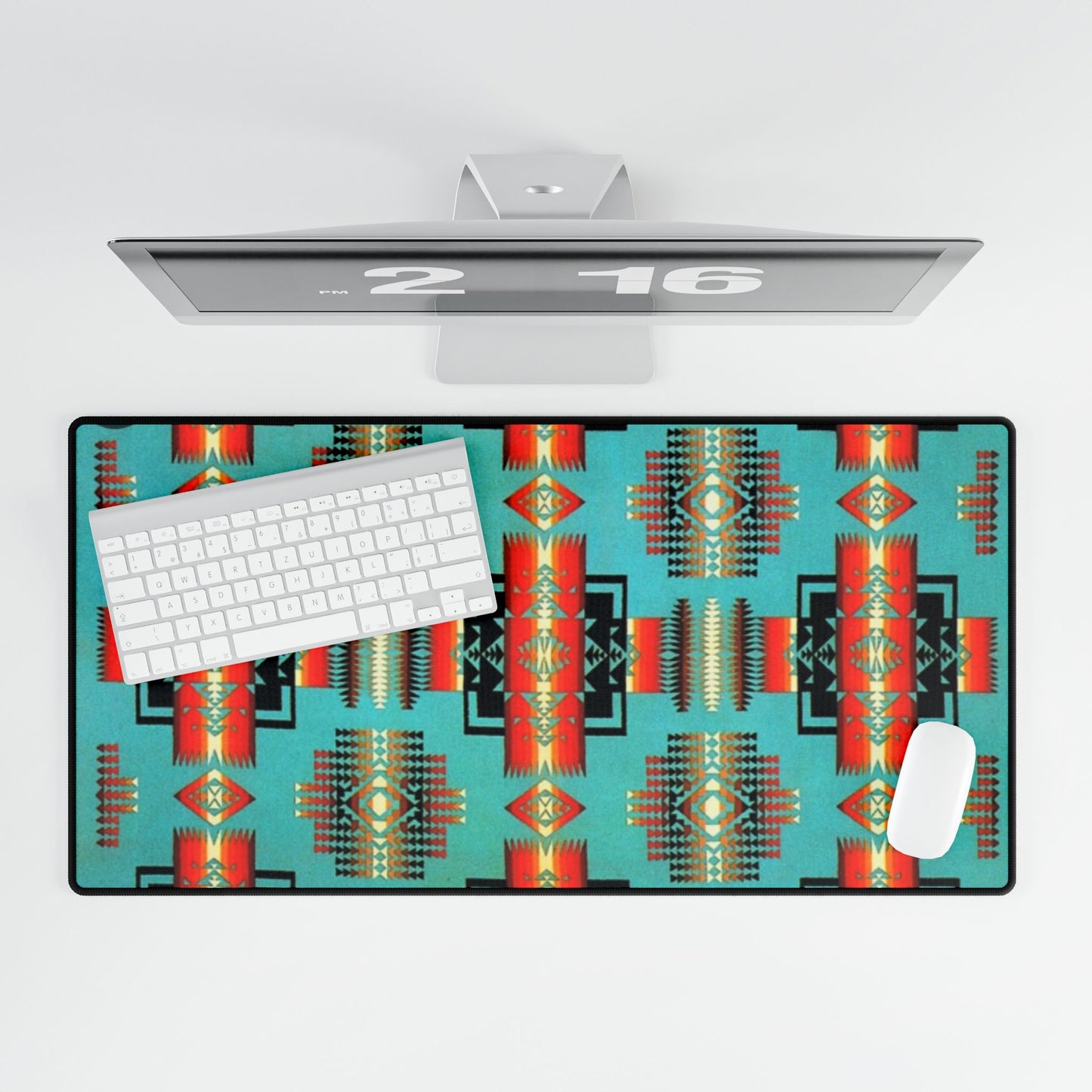 Tribal print desk mat