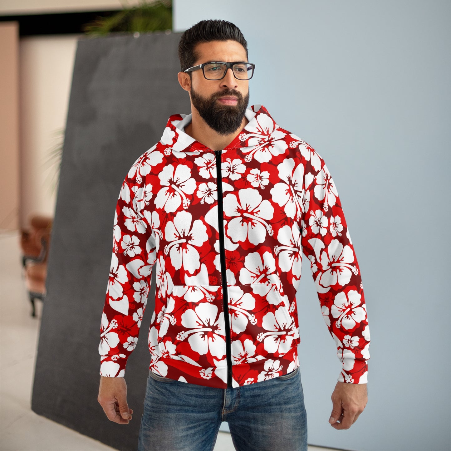 Decolonize Floral Unisex Zip Hoodie |