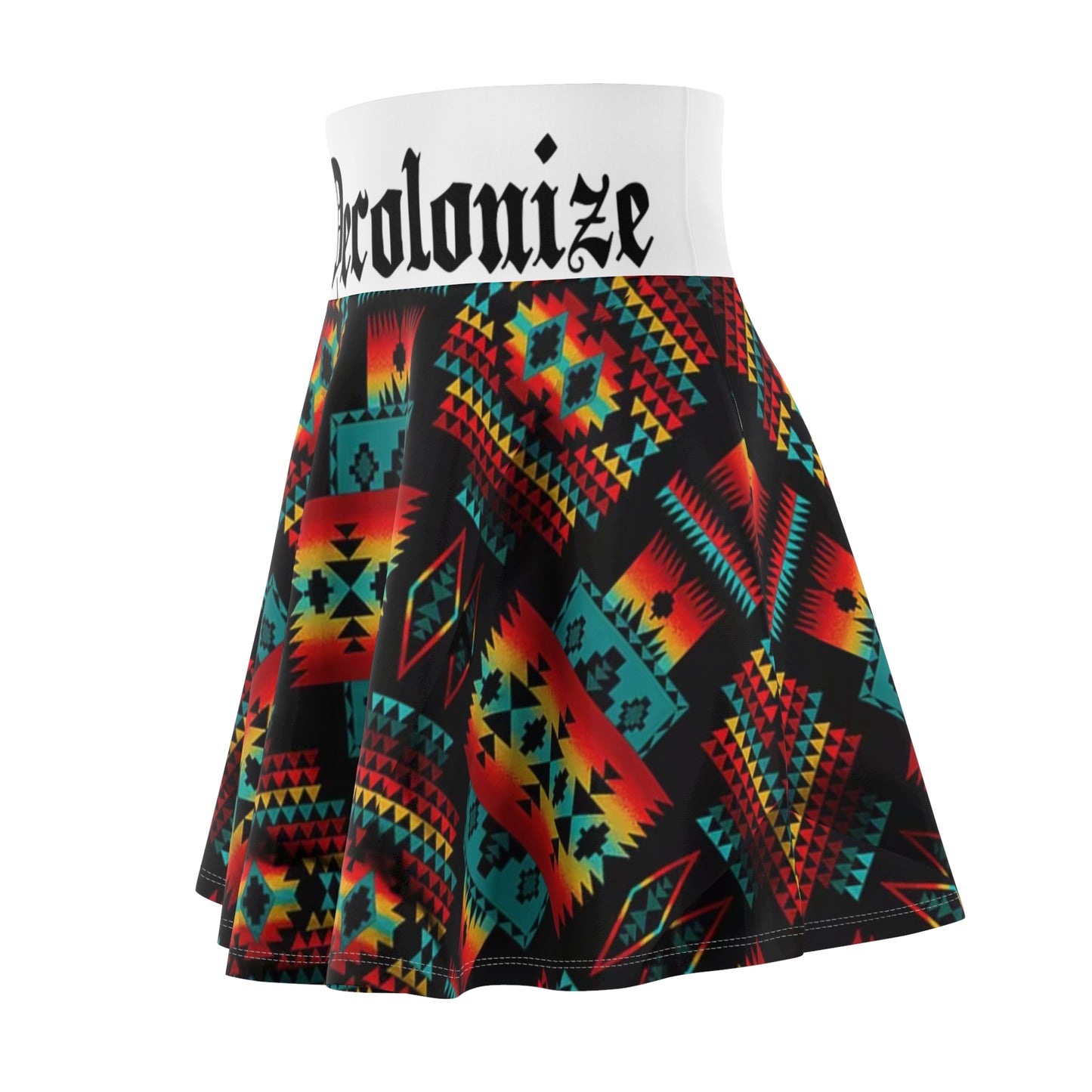 Tribal Print Skater Skirt