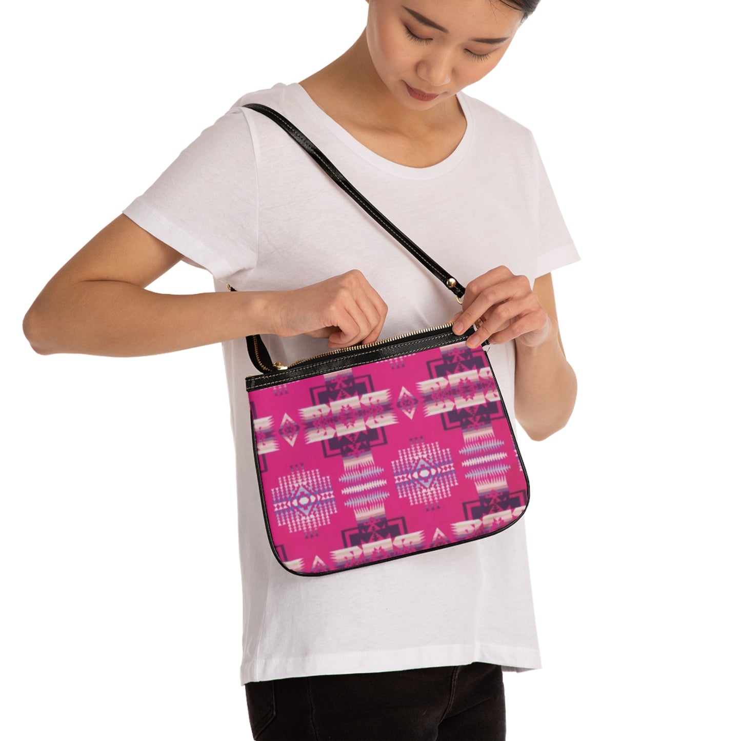 Tribal Print Small Shoulder Bag