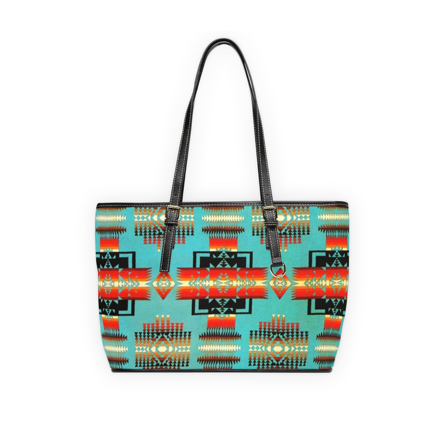 Native Print PU Leather Shoulder Bag