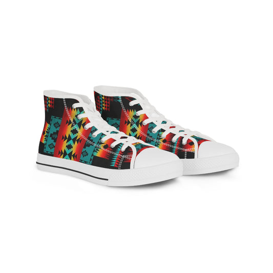 Men’s Tribal Print High Top Sneakers