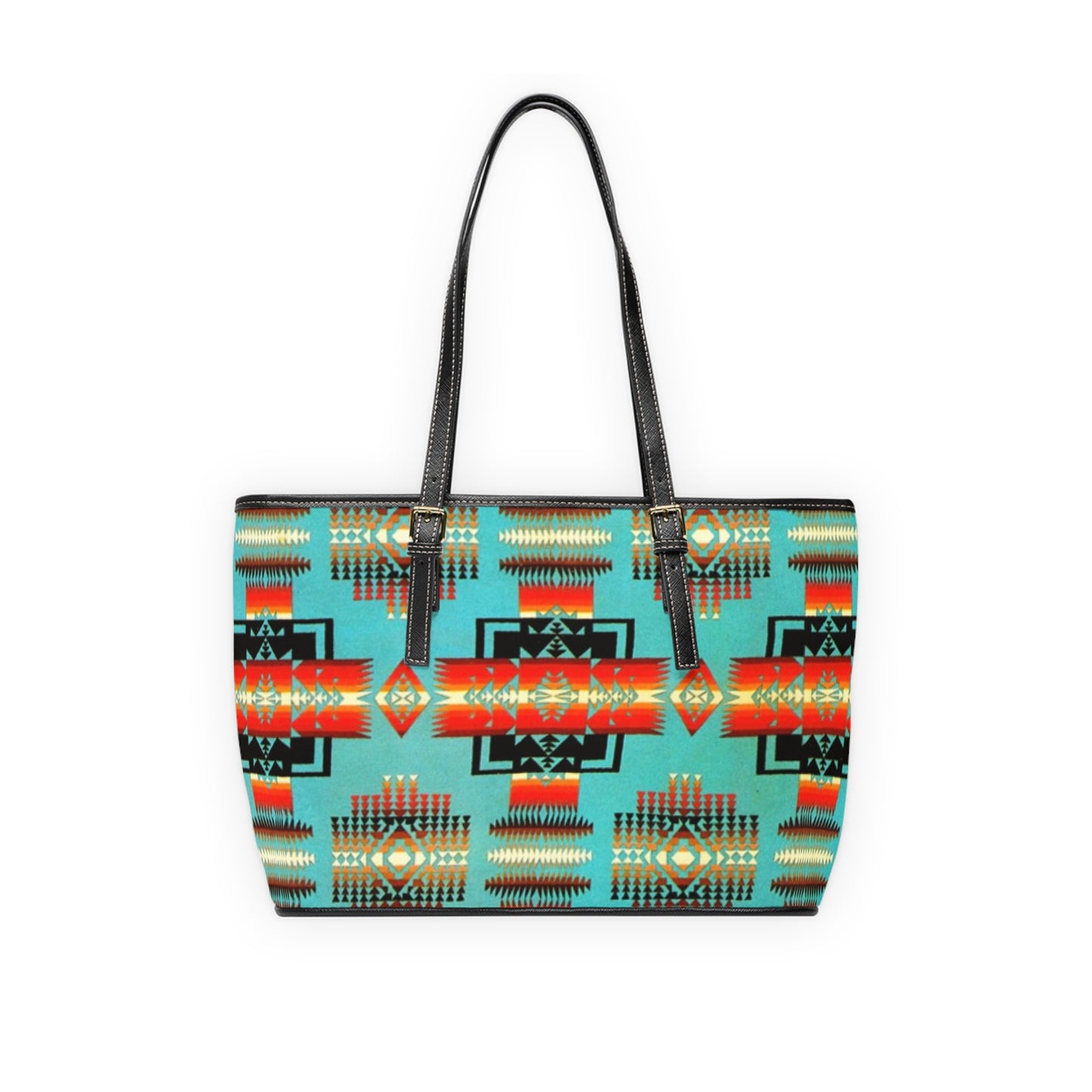 Native Print PU Leather Shoulder Bag