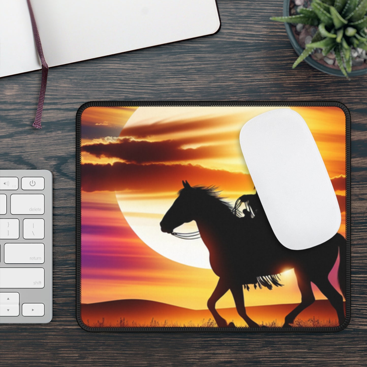 Sunset Horse Mouse Pad