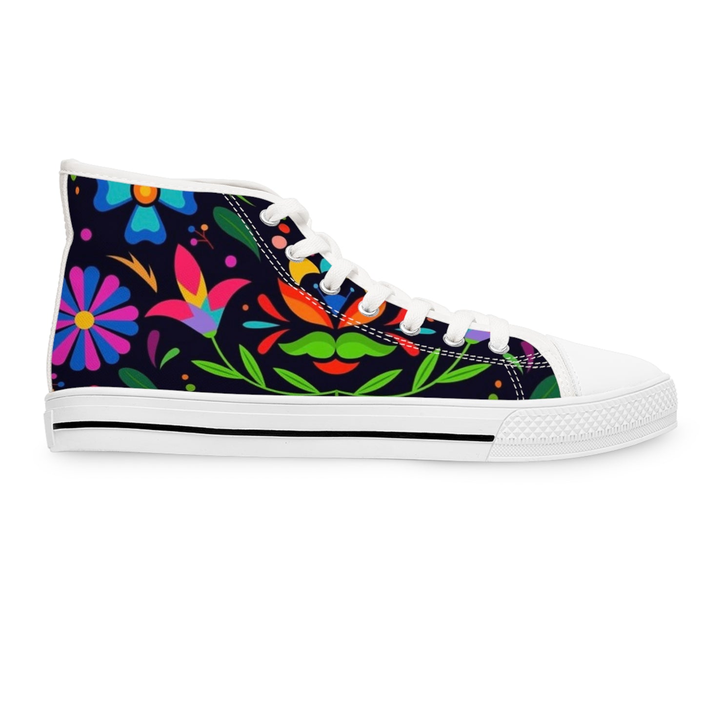 Floral High Top Sneakers