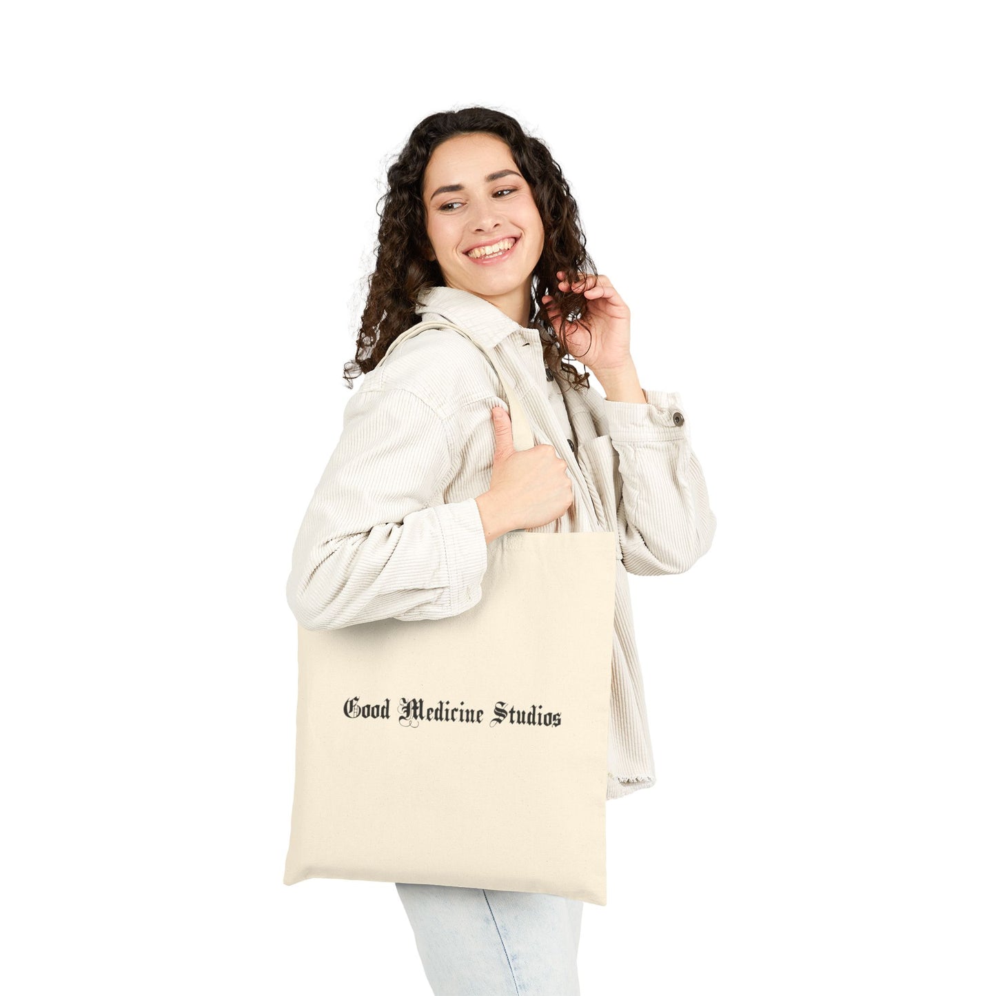GMS Bear Canvas Tote Bag - Eco-Friendly