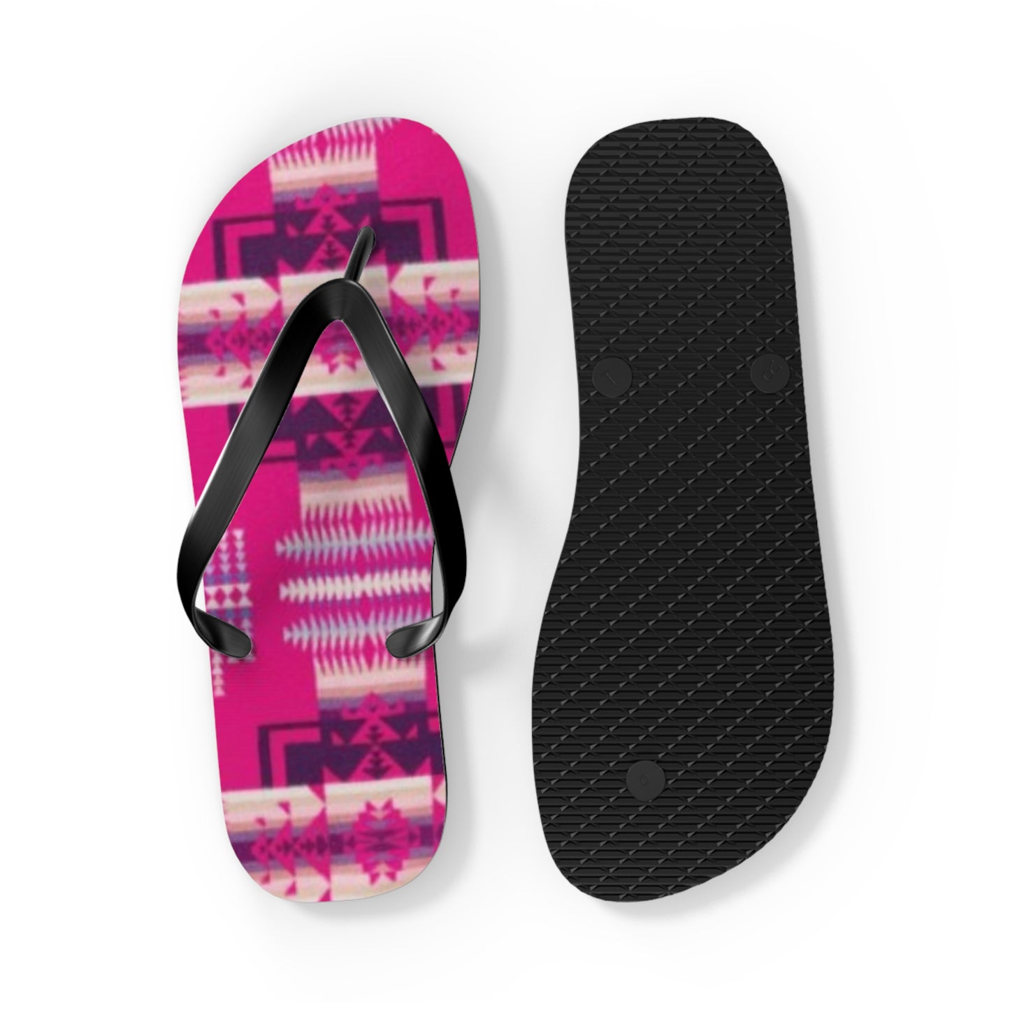 Tribal Print Flip Flops